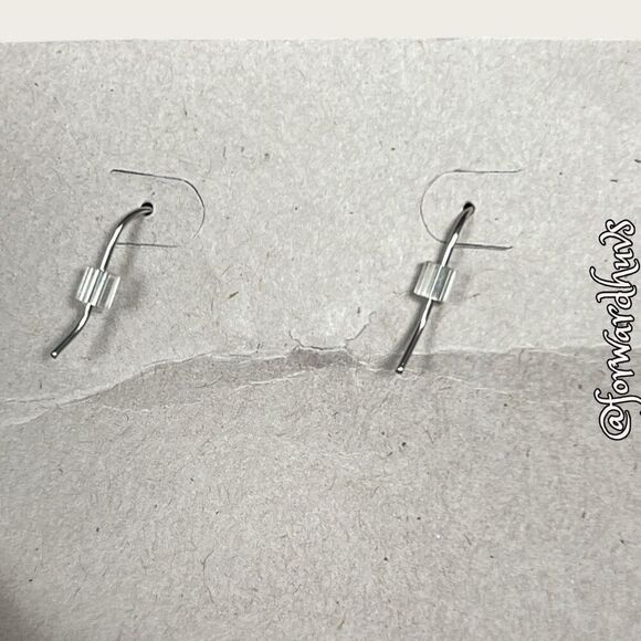 Hand-Made Mother of Pearl Teardrop Earrings - Picture 6 of 7